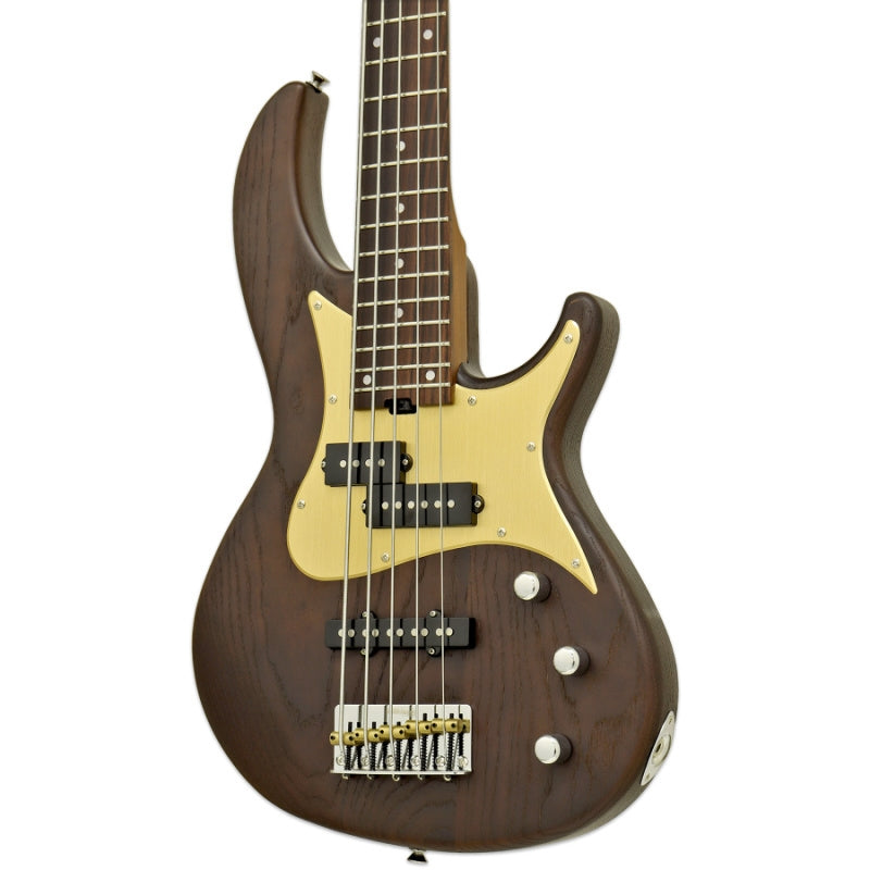 Aria Pro II 313-BB Detroit 5-String Bass Guitar. Bourdon Barrel Body
