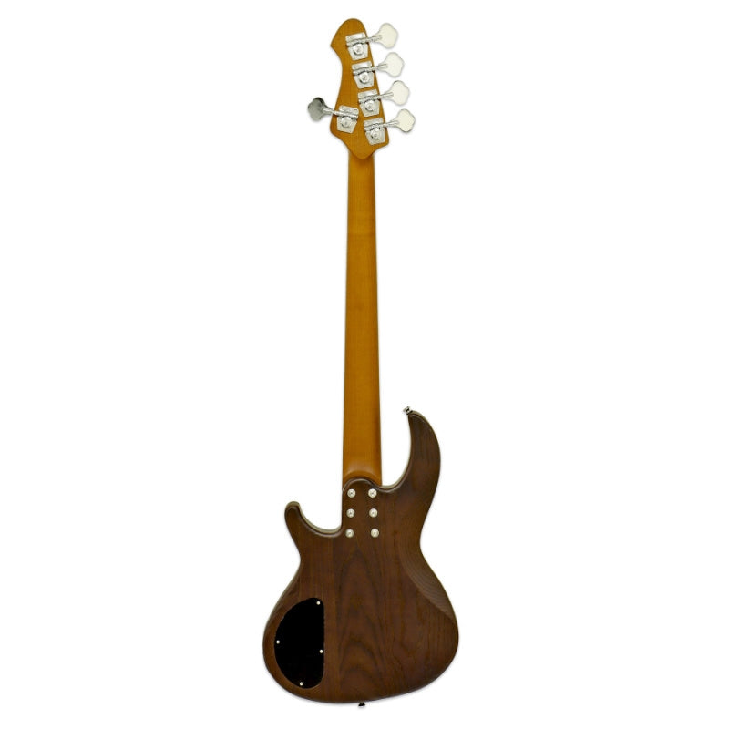 Aria Pro II 313-BB Detroit 5-String Bass Guitar. Bourdon Barrel Back