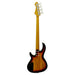 Aria Pro II 313-JP Detroit 4-String Bass Guitar. Open Pore Sunburst Back