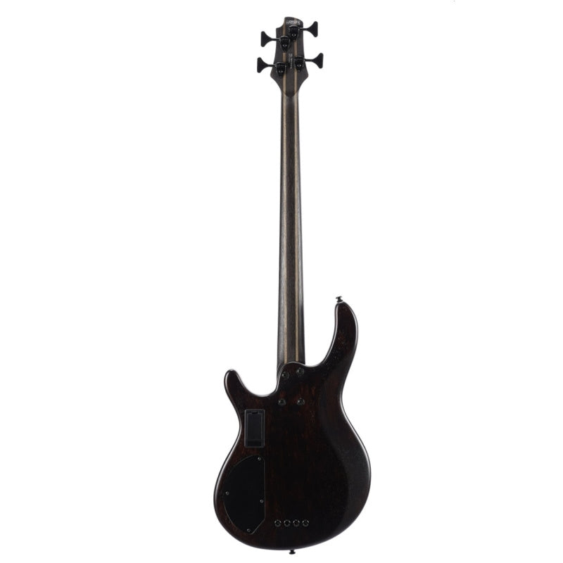 Cort Artisan Series B4 Element 4-String Bass Guitar. Open Pore Black Back View