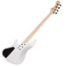 Cort Elrick NJS 4 Bass Guitar. White . Back View