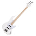 Cort Elrick NJS 4 Bass Guitar. White. Full View