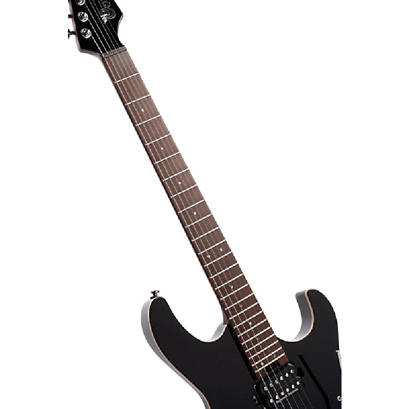 Cort G300 PRO Series Double Cutaway Electric Guitar. Black - Front Neck View