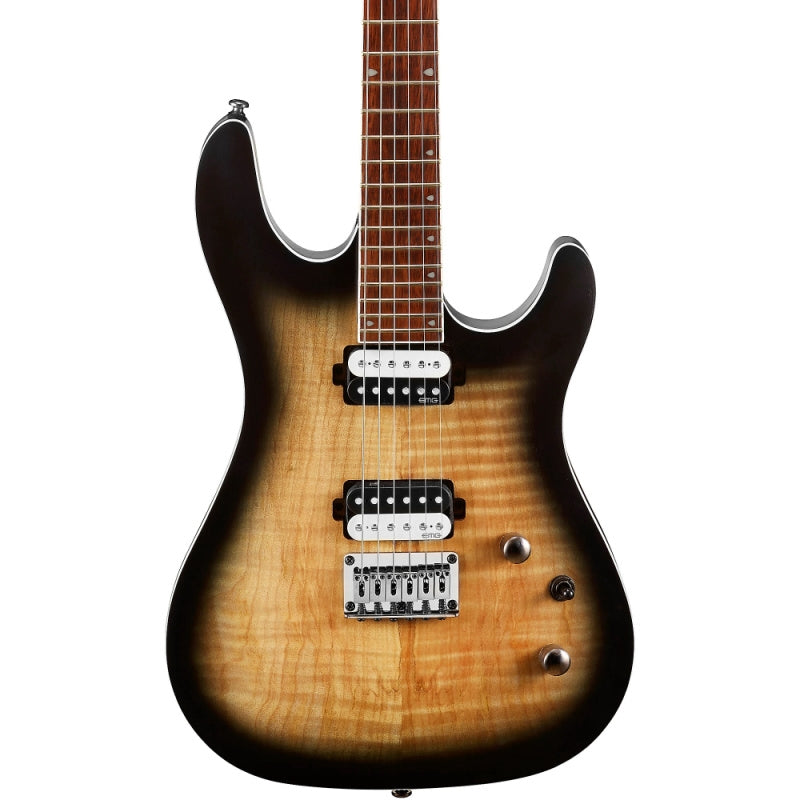 Cort KX300 6-String Electric Guitar. Open Pore Raw Burst