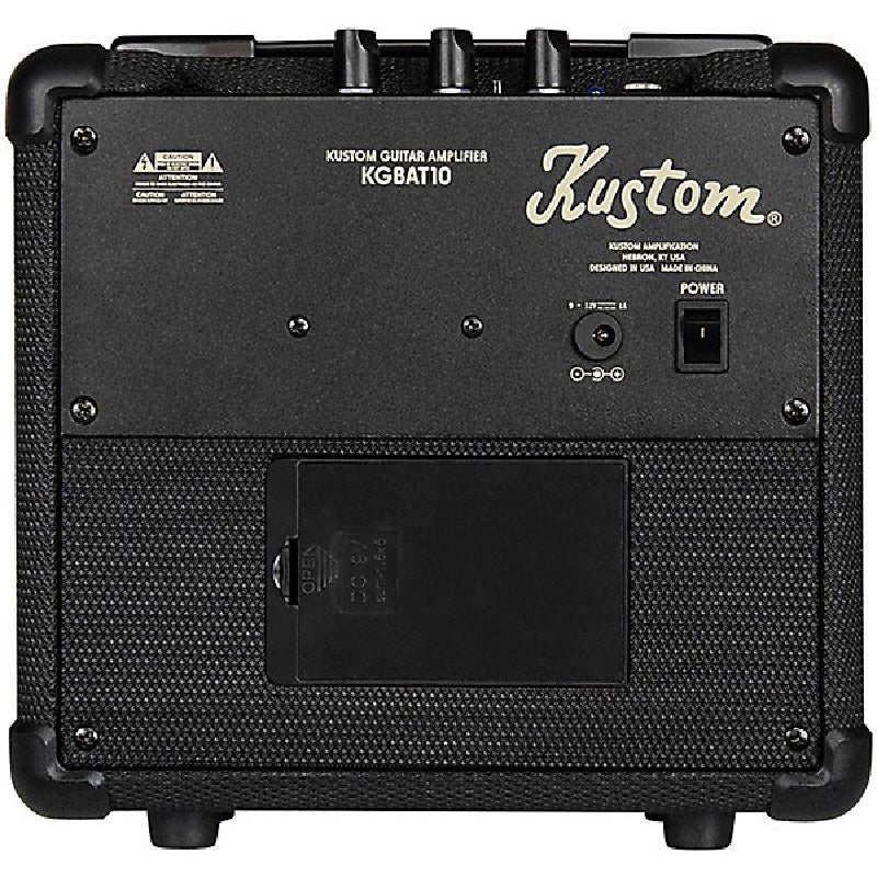 Kustom KGBAT10 10 Watt Battery-Powered Guitar Amp Back View