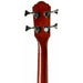 Oscar Schmidt OB100N-A Acoustic Electric Bass. Natural Spruce. Back of Neck and Machine Heads View