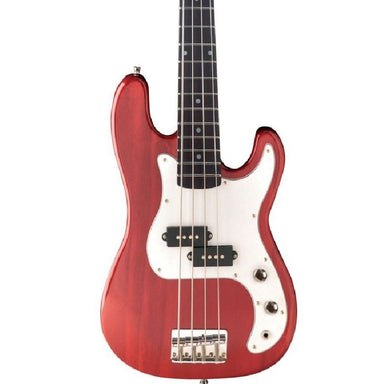 Oscar Schmidt OSB-400C 4-String Electric Bass Guitar. Trans Red