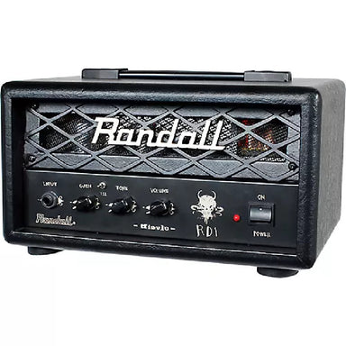 Randall RD1H Diavlo Single Channel 1W Guitar Head. Black. Side View