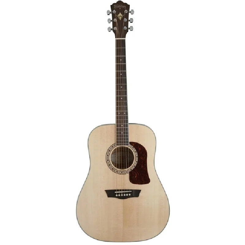 Washburn D10S Heritage 10 Series Dreadnought Acoustic Guitar. Natural Full Size View