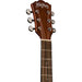Washburn Apprentice D5 Series Dreadnought Acoustic Guitar. Headstock View