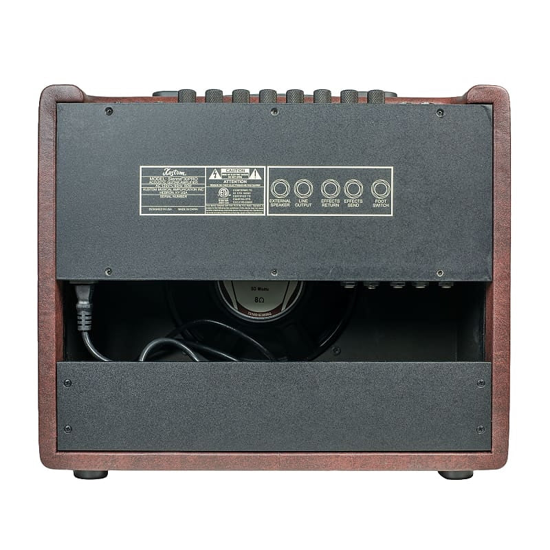 Kustom Sienna 16 Pro Acoustic Guitar Combo Amp Back Speaker View