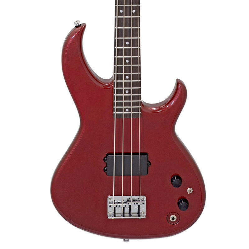 Aria Pro II SB-One Bass Guitar Apple Candy Red Body
